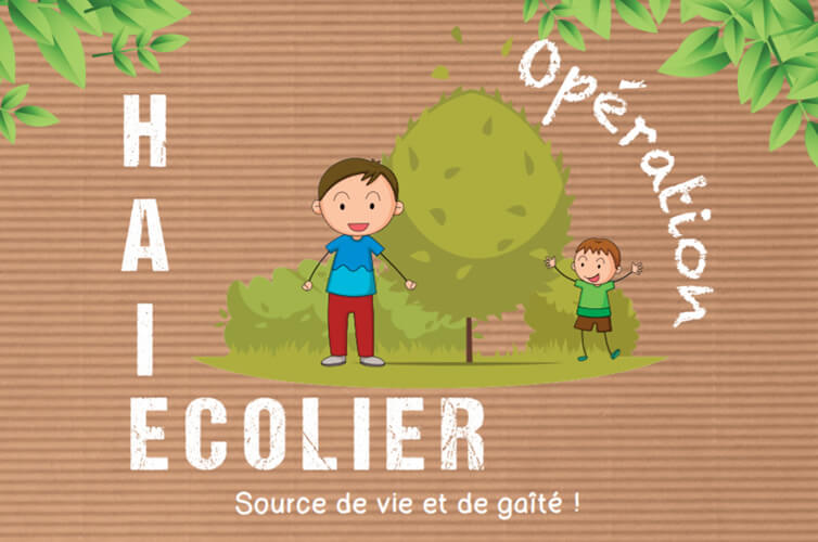 annonce pour planter une haie avec l'école